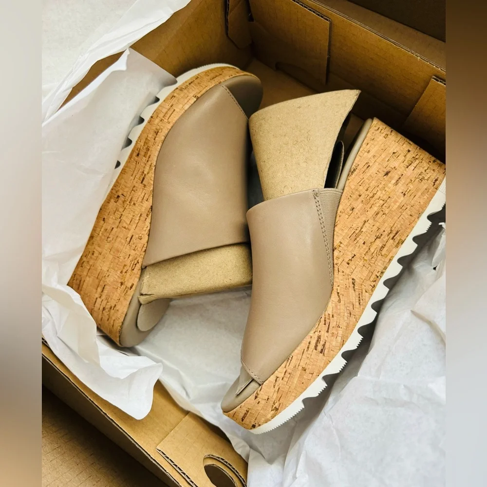 🎉LAST PIECE 🎉Sorel Cameron Wedge Mule Sandals - Leather